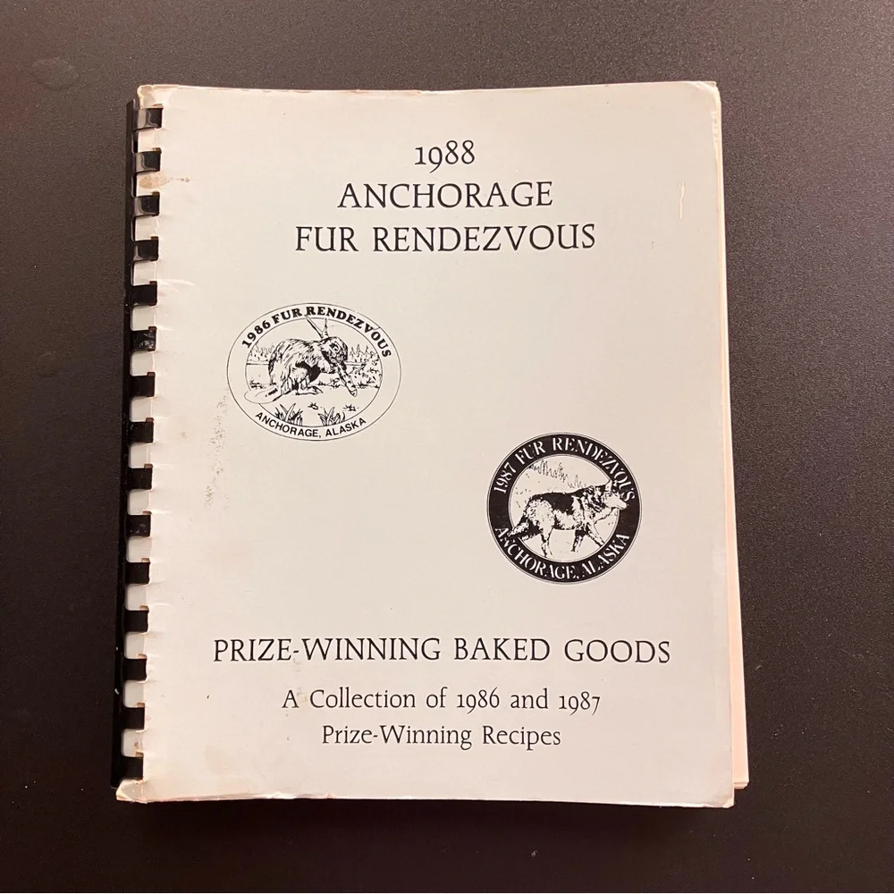 Alaska Community Cookbook 1988 Anchorage Fur Rendezvous Vintage Spiral Bound